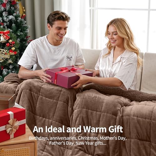 Uttermara Weighted Blankets for Adults Queen Size, 15lbs 60x80 inches