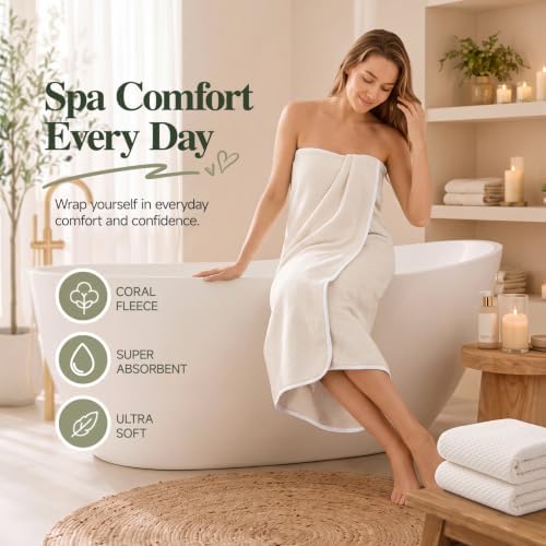 ecolook Microfiber Bath Sheet 35x70in, Lightweight & Quick Dry, Beige