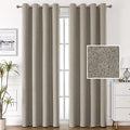 H.VERSAILTEX 100% Blackout Linen Curtains, Thermal Curtains for Living
