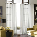 Curtainworks Soho Voile Sheer Grommet Curtain 59 x 108 Winter White 1