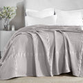 SUPERIOR Waffle Weave Cotton Blanket, Comfy Blanket for Bedroom Decor