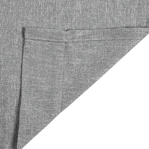 TWOPAGES Grey Metallic Pinch Pleat Curtain 108 Inch Length, 1 Panel
