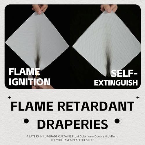 Fire Retardant Fluorine Free NFPA701 Standard Curtains 96 inches 2