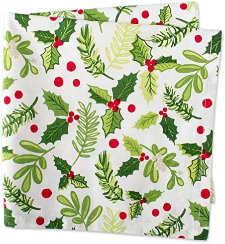DII Boughs of Holly Collection Decorative Holiday Dining Table &