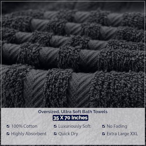 DAN River 2 Pack Bath Sheets Extra Large 35x70, Large Bath Towels for