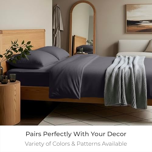 Mellanni Flannel Bed Sheet Set Luxury 100% Heavyweight 180GSM Cotton
