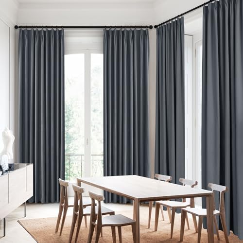 Macochico Full Blackout Velvet Curtains Full Light Blocking Drapes for