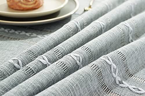 Chassic 60 x 60 inches Farmhouse Style Linen tablecloths, Wrinkle