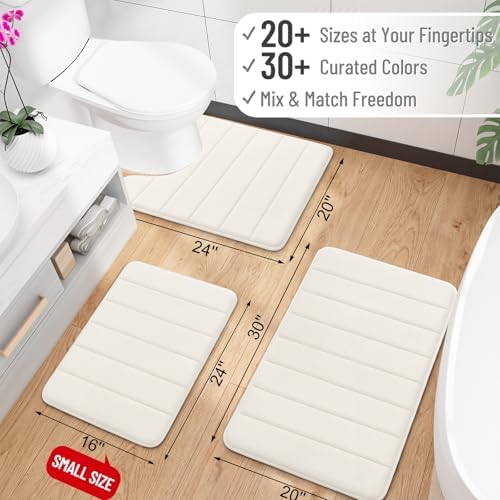OLANLY Memory Foam Long Bathroom Rugs Runner 70x24, Super Soft