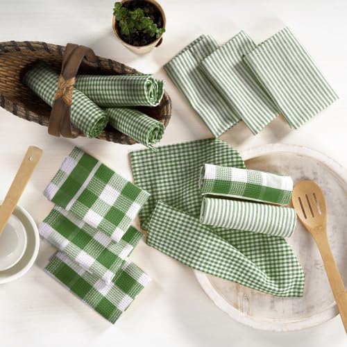LANE LINEN 100% Cotton Kitchen Dish Cloths, Ultra Soft Absorbent Quick