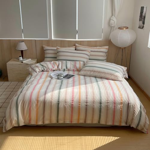VClife Washed Cotton Duvet Cover Sets Twin XL