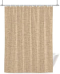Minimalist Beige Shower Curtain for Bathroom Rustic Neutral Modern