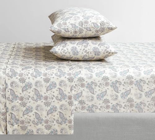 Feather & Stitch 100% Cotton Percale 300 Thread Count Twin 3 Pc Sheet