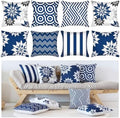 Moukeren Set of 8 Outdoor Throw Pillow Covers Waterproof 18x18 Inch