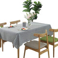 meioro Grey Farmhouse Table Cloth Rectangle Cotton Linen Nordic Twill