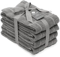 100% Cotton Terry Dish Towels, 4 Pack Plain, 16 x26 Inches, Super Soft