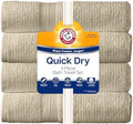 ARM & HAMMER Quick Dry Bath Towels, 4 Piece, Khaki