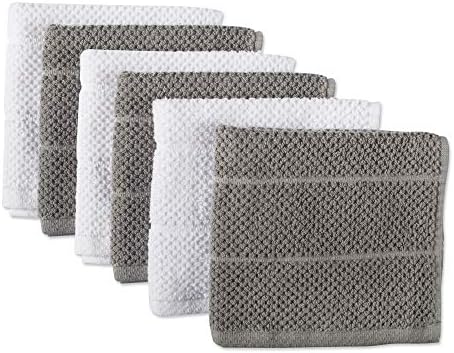 DII Basic Chef Collection, Assorted Terry Kitchen Towel Set, Dishcloth