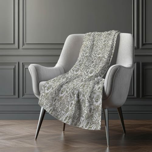 Addison Rugs ASB661 Taupe 50" x 70" Oversized Sherpa Throw Blanket