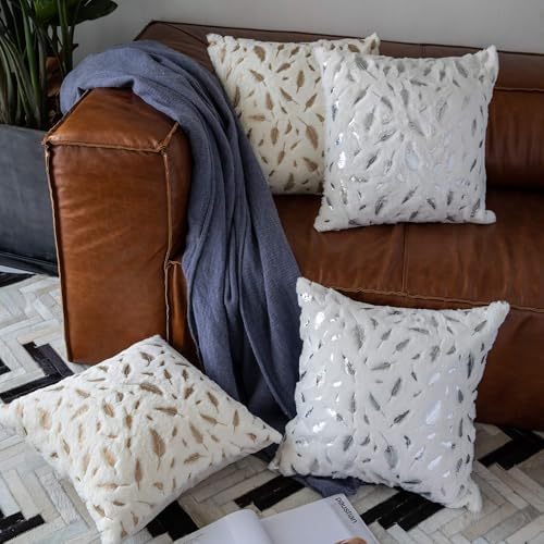 Throw Pillow Covers Decorative Pillow Covers 20x20 Inch for Bed Living