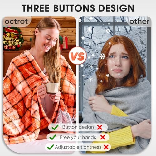 OCTROT Heated Electric Blanket Queen Size, 84X90 Heating Blanket Queen