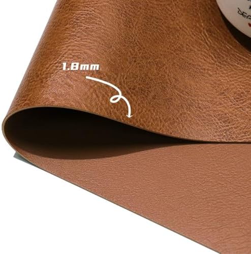 Faux Leather Placemats Set of 6, Double-Sided Two-Color Place Mats