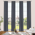 Frelement Full Blackout Curtains 120 Inches Long Drapes for Bedroom