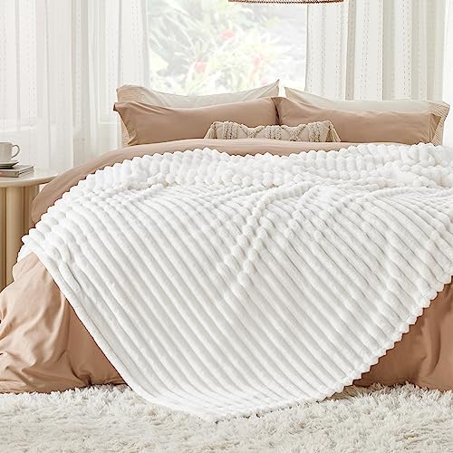 Bedsure Fleece King Size Blankets Mocha Brown&King Size Blanket for