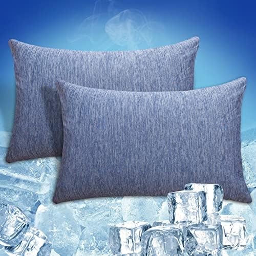CHOSHOME 1 Pack Blue Cooling Blanket 60" X 80" and 2 Pack Cooling