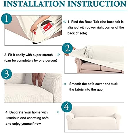 Flamingo P High Stretch Sofa Slipcover Non Slip Couch Cover for 3