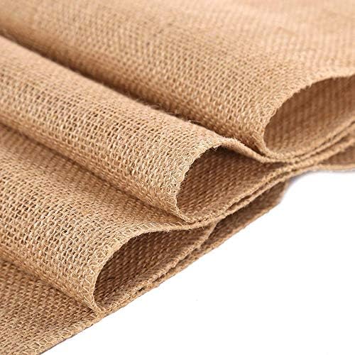 Burlap Table Runner 12 Inch by 50 Yards Natural Jute Hessian Burlap