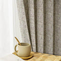 always4u 100% Blackout Curtains, Textured Drapes Linen Look for