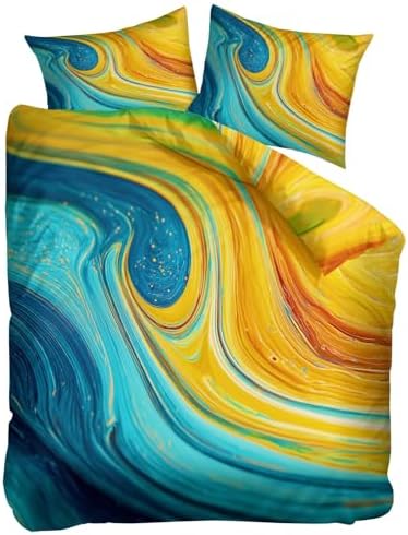 California King Duvet Cover Set Abstract Rotating Visual Experience