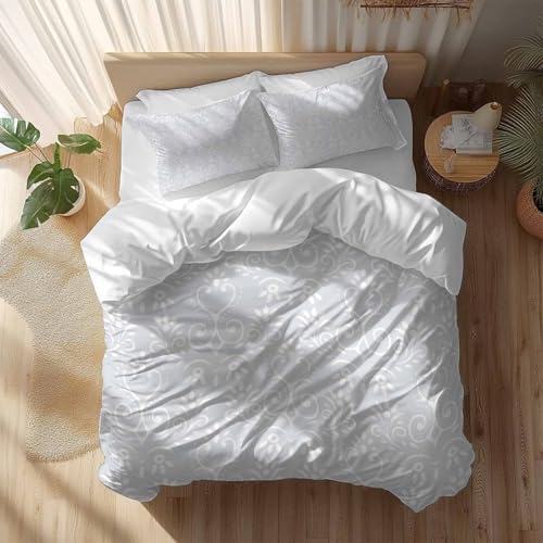 LooPoP Duvet Cover Set Full SizeBoho Floral Comforter Sets 3 Pieces