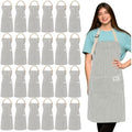 Janmercy 24 Pcs Aprons for Women Men