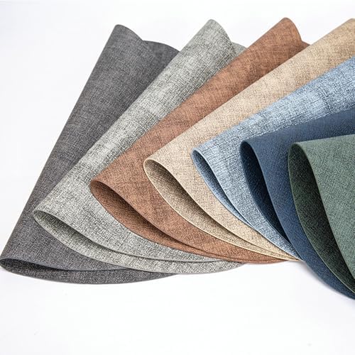 Daesar Dining Table Mats Set of 6, Waterdrop Placemats Woven Texture