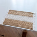 Daesar Dinner Place Mats Set of 6, Table Mats Weave Striped Geometric