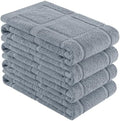 Homaxy 100% Cotton Kitchen Towels 18"x28", 4 Pack Dish Towels, Grey