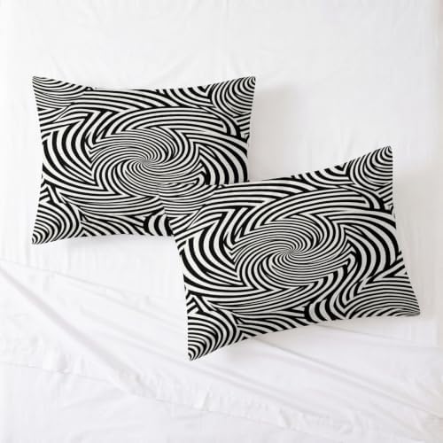 King Duvet Cover Set Soft Microfiber Abstraction Geometry