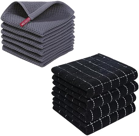 Homaxy 100% Cotton Kitchen Dish Cloths