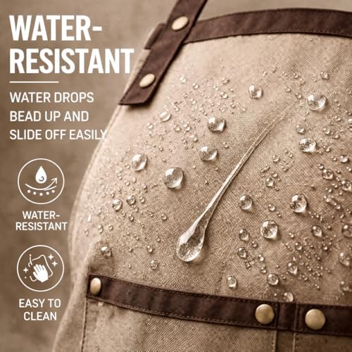 Waitress Apron with Pockets, Water Resistant Apron, Bib, 2 Pack