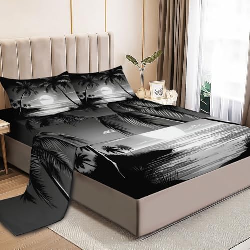 Fitted Sheet 3 Pieces Twin XL Size Sheets with Deep Pocket Fitted