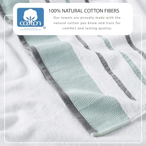 Great Bay Home Decorative Bath Sheet Set - Luxury Cotton 6 Piece Bath