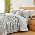 3-Piece Fine printed Oversize (100" X 95") Quilt Set Reversible