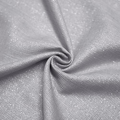 Silver Curtains 63 Inch Length for Kids Bedroom 2 Panels Grommet Semi