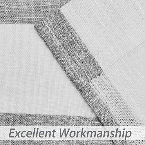 Central Park Gray White Vertical Stripe Curtain Semi Sheer, 44" Wx63