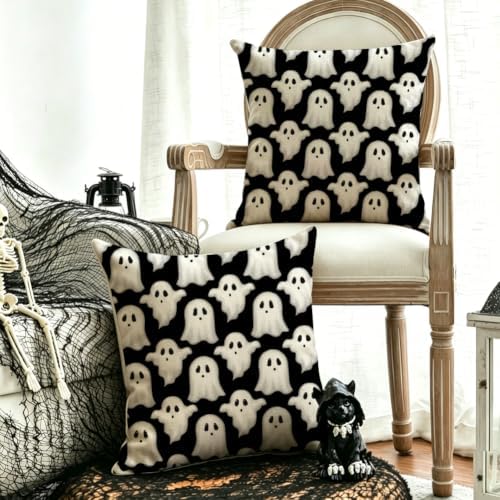 RABUSOFA Halloween Pillow Covers 20x20 Inch Halloween Decorations