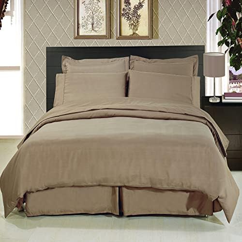 Royal Hotel Bedding Full Size 300 TC Cotton Sheet & Duvet Set, Solid