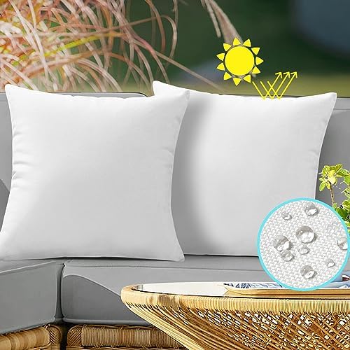 VAKADO Outdoor Waterproof Throw Pillow Covers 18X18 Set of 2