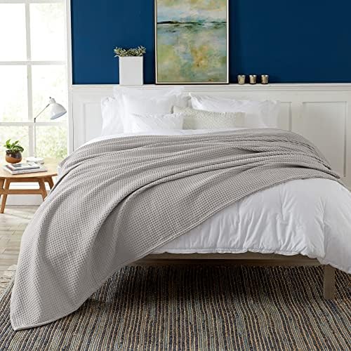 100% Cotton Waffle Weave Bed Blanket | Soft, Breathable, and